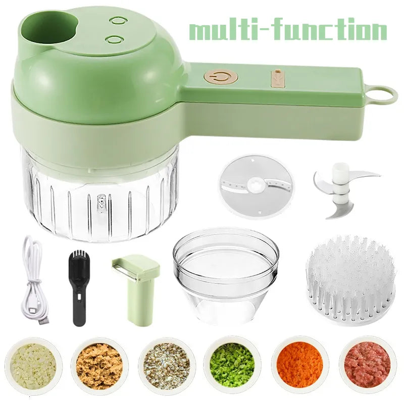 Electric Vegetable Spiralizer & Food Slicer – Multi-Blade Vegetable Cutter