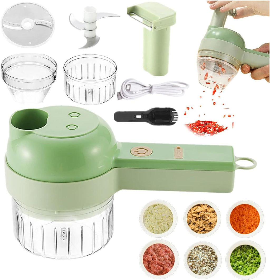 Electric Vegetable Spiralizer & Food Slicer – Multi-Blade Vegetable Cutter