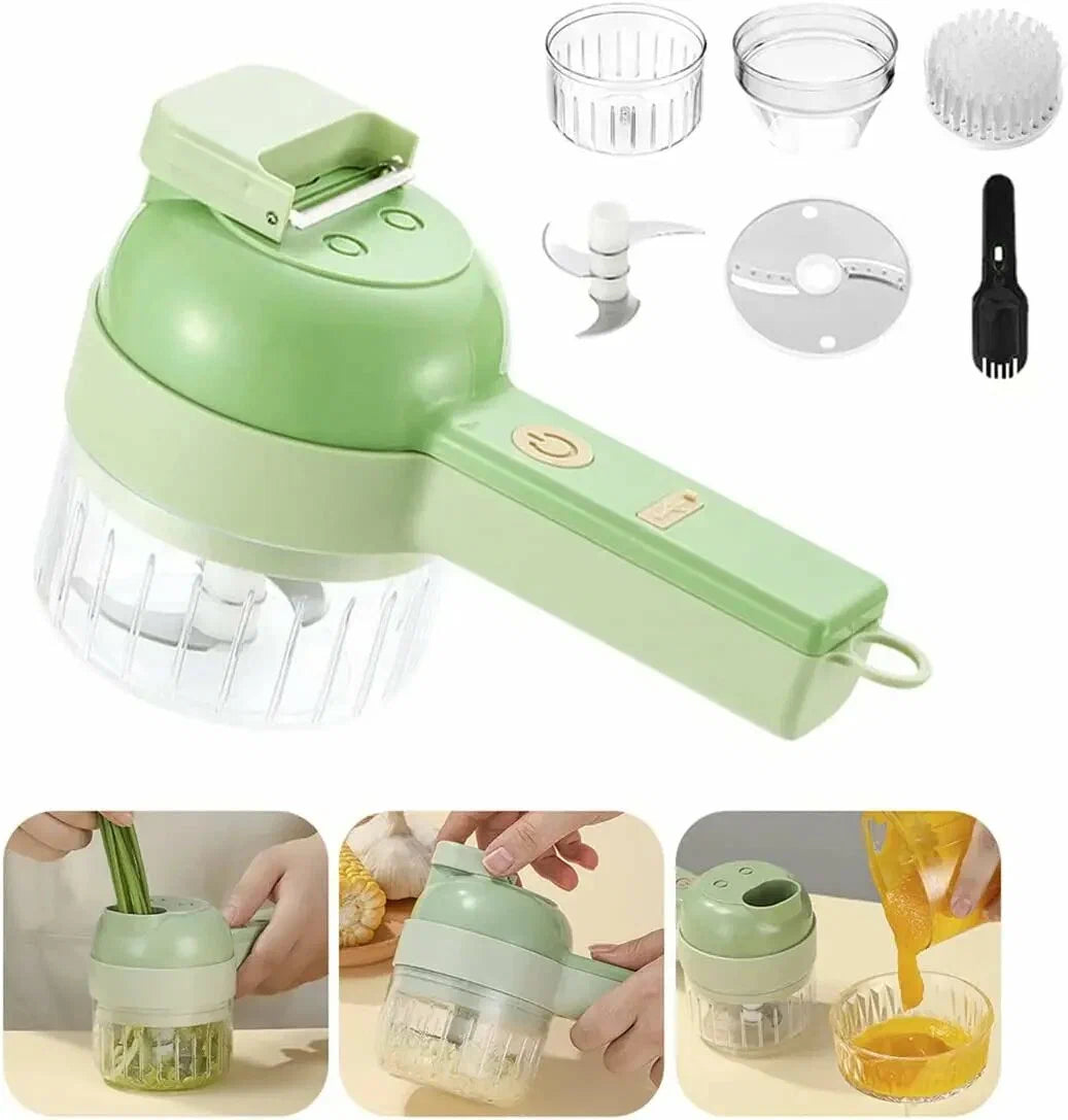 Electric Vegetable Spiralizer & Food Slicer – Multi-Blade Vegetable Cutter